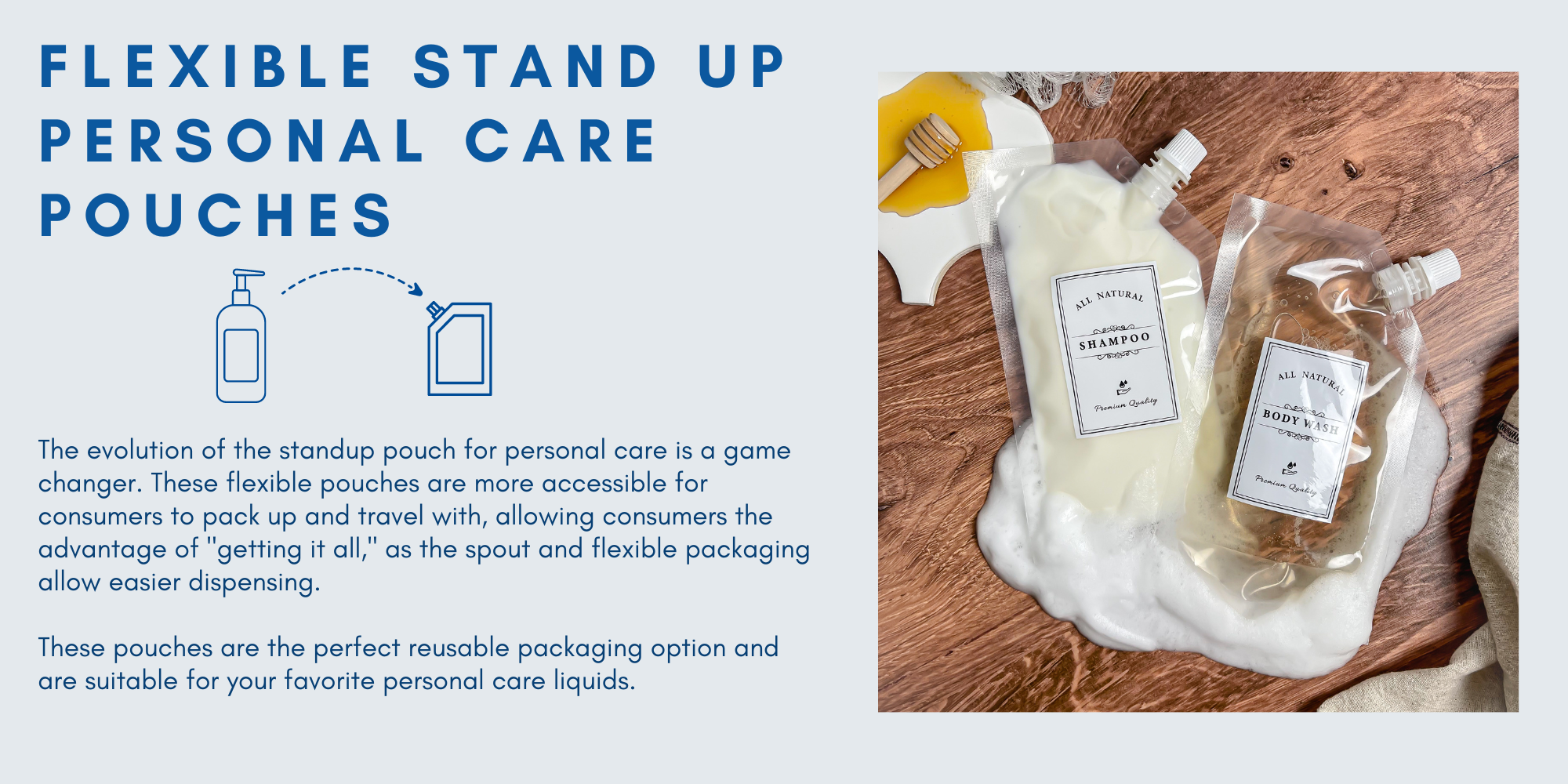 HBI_ Flexible Stand Up Personal Care Pouches